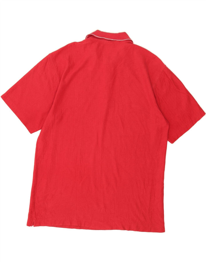 NIKE Mens Dri Fit Polo Shirt Large Red Cotton Vintage Nike and Second-Hand Nike from Messina Hembry 
