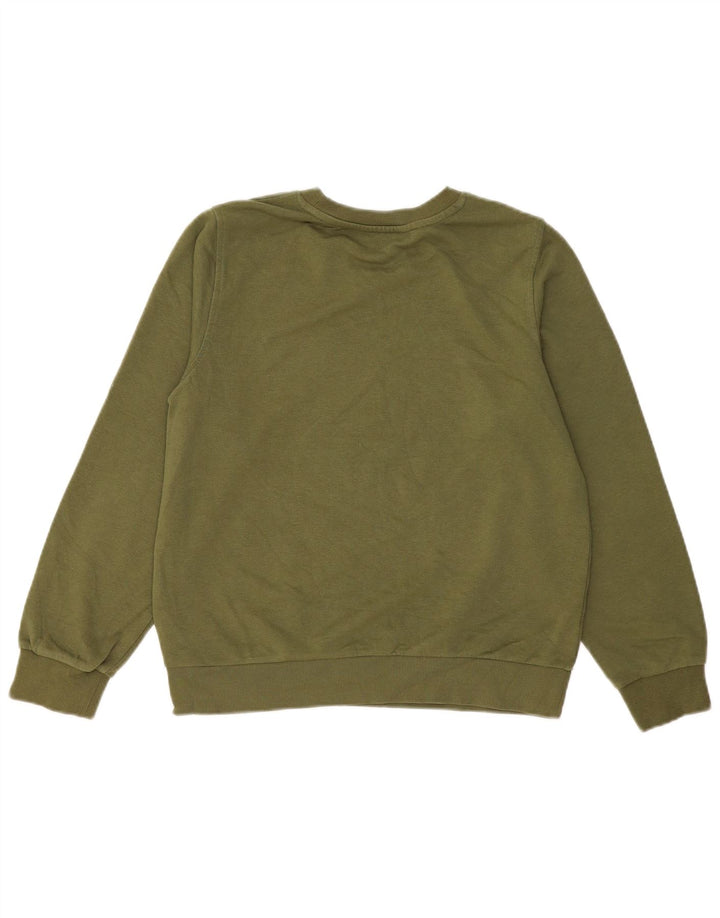 Suéter feminino Marks & Spencer Reino Unido 12 algodão cáqui médio