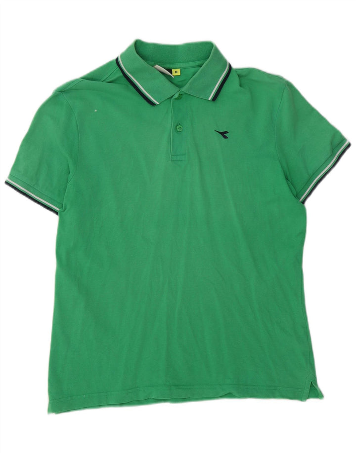 Camisa polo masculina Diadora algodão verde médio