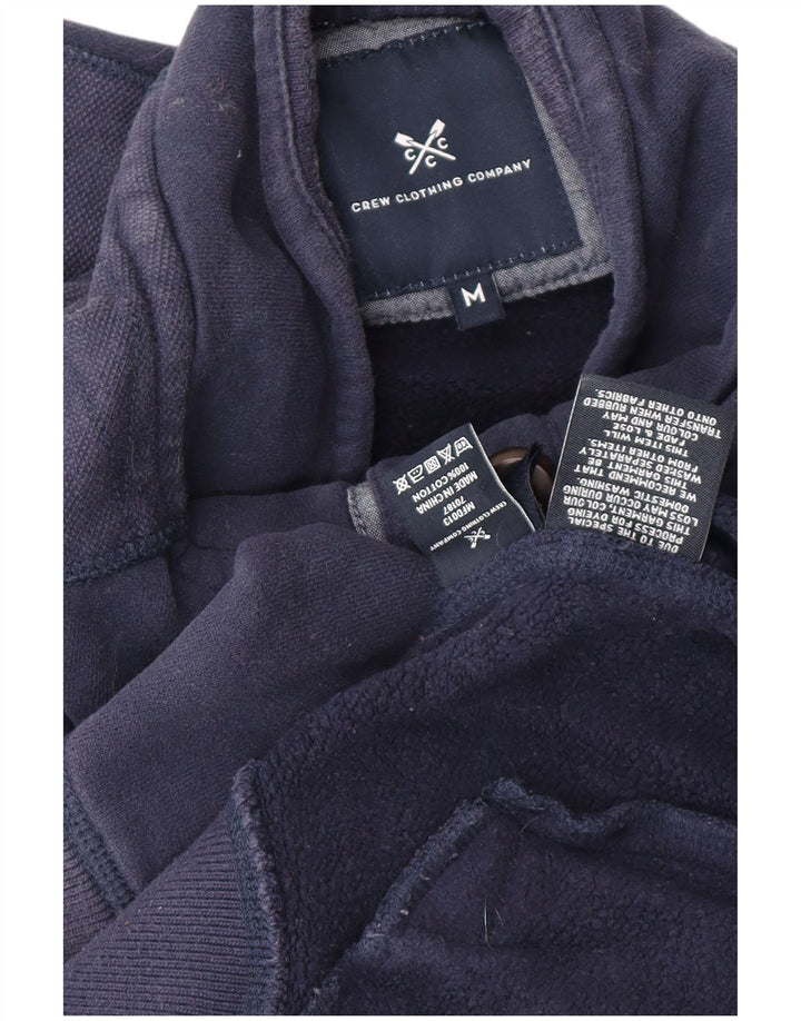 CREW CLOTHING Suéter masculino com gola redonda e algodão azul marinho médio