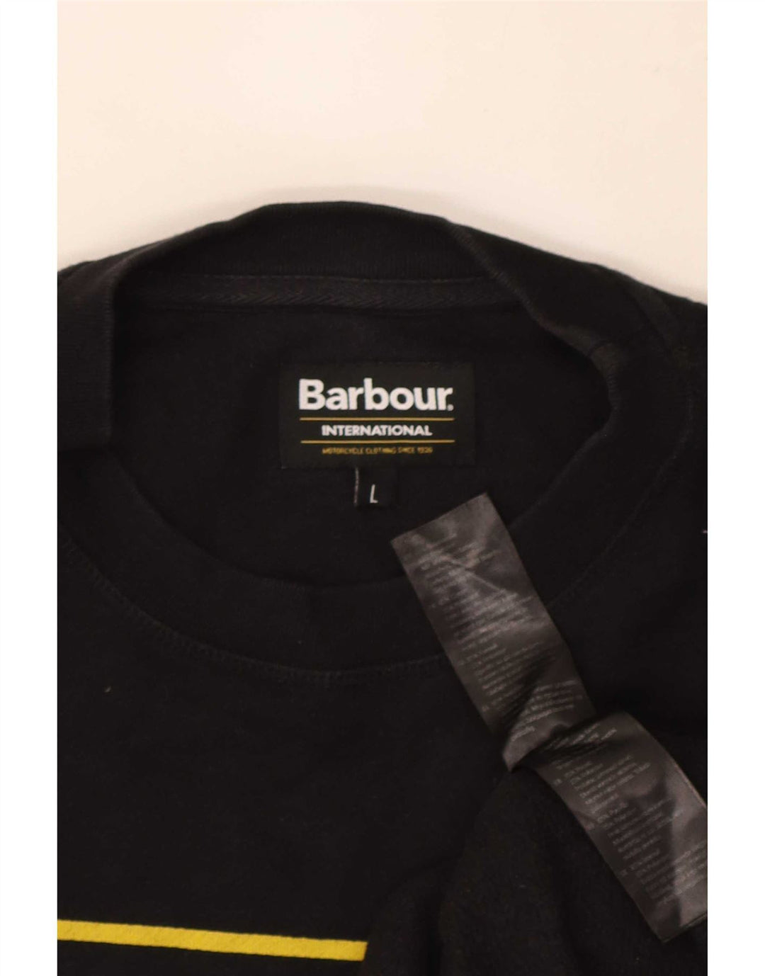 Barbour moletom gráfico masculino jumper grande algodão preto