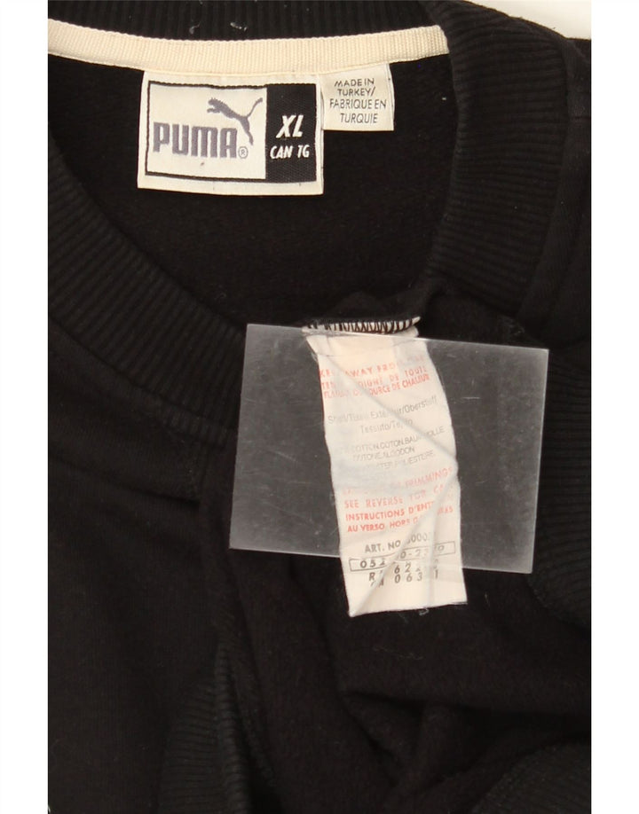 PUMA Mens Moletom Jumper XL Algodão Preto