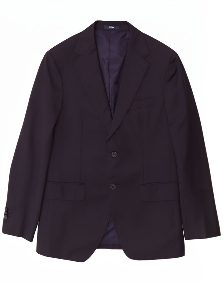 Jaqueta blazer masculina Boggi Milano com 2 botões IT 48 médio azul marinho clássico