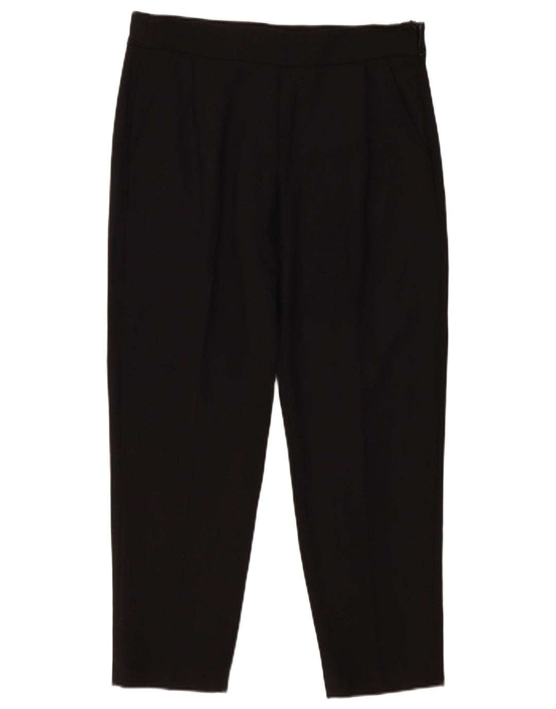 Calça cortada feminina French Connection UK 12 médio W32 L26 preta
