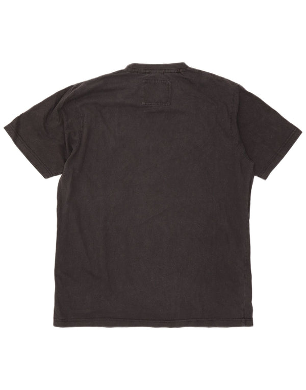 Camiseta gráfica masculina Joe Browns Top grande de algodão preto