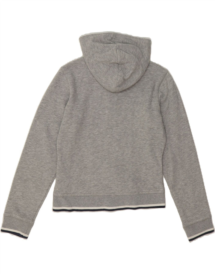 NIKE Womens Zip Hoodie Sweater UK 6/8 XS Grey Cotton Vintage Nike and Second-Hand Nike from Messina Hembry 