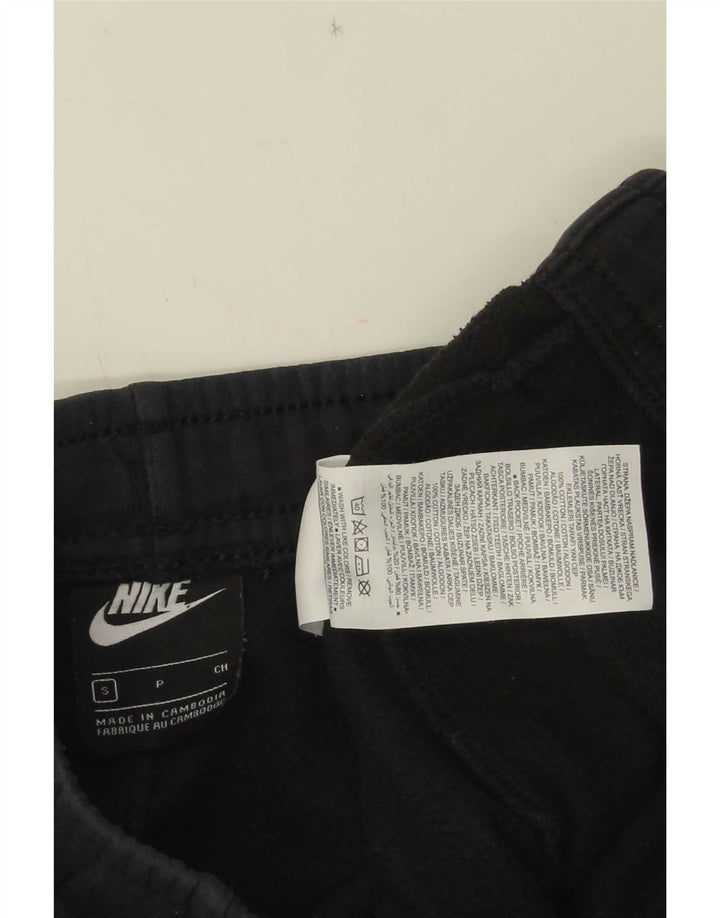 Nike Mens Treino Calças Joggers Pequeno Algodão Preto