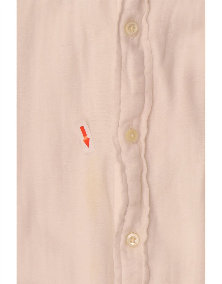 Camisa masculina Ralph Lauren de ajuste personalizado grande algodão branco