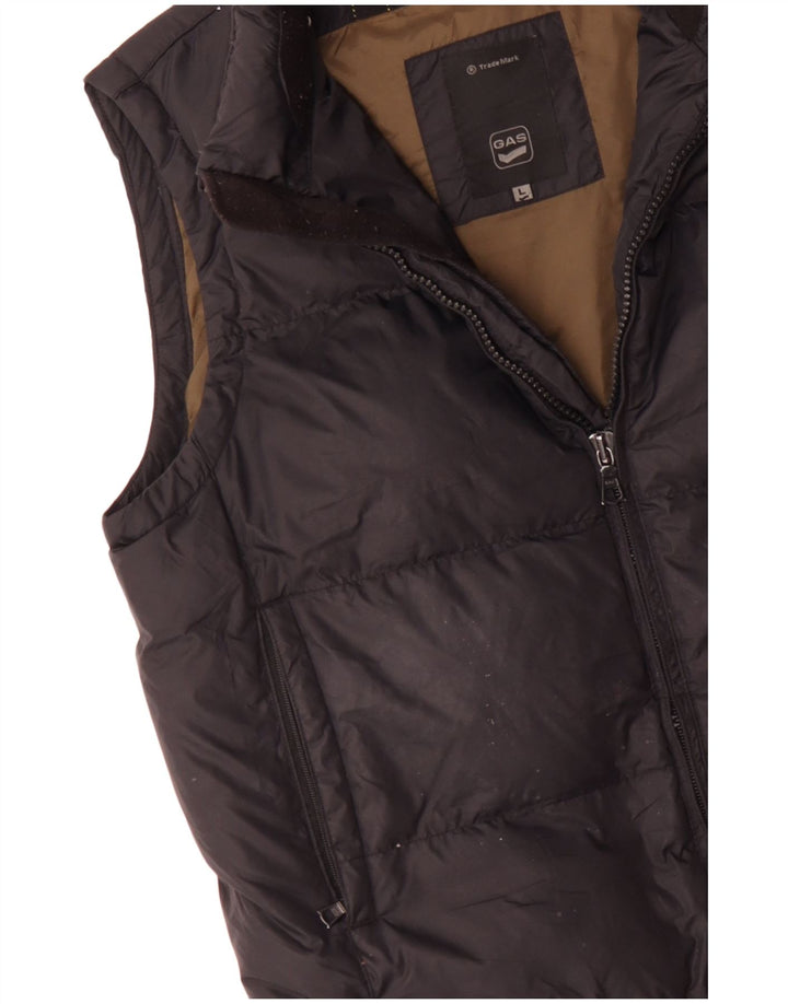 Gas Mens acolchoado Gilet UK 40 grande poliéster preto