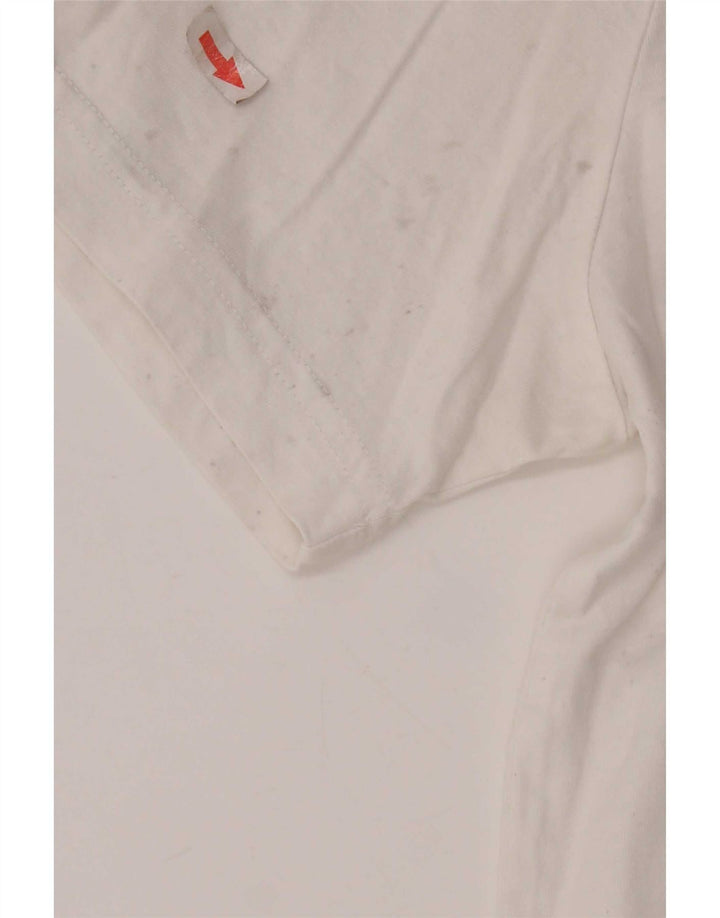 Puma Mens Graphic T-Shirt Top Grande Algodão Branco