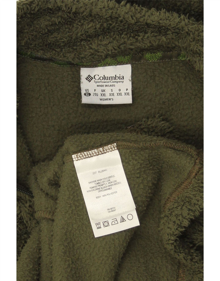 Jaqueta de lã feminina COLUMBIA UK 20 2XL poliéster cáqui