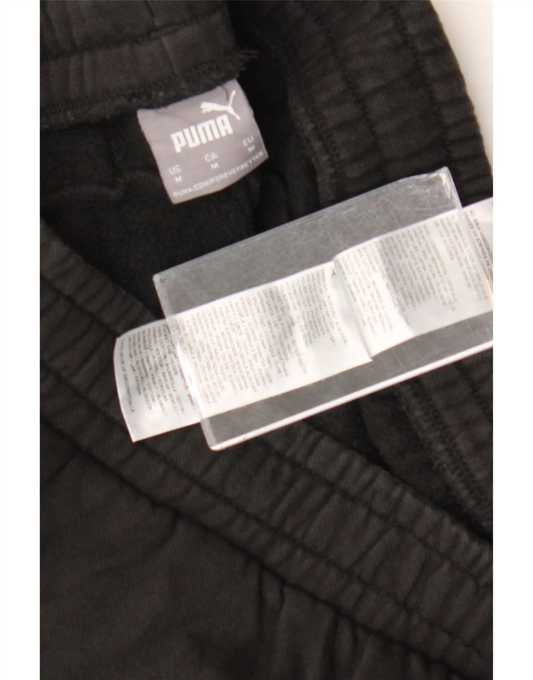 Calça de treino masculina Puma Joggers médio algodão preto