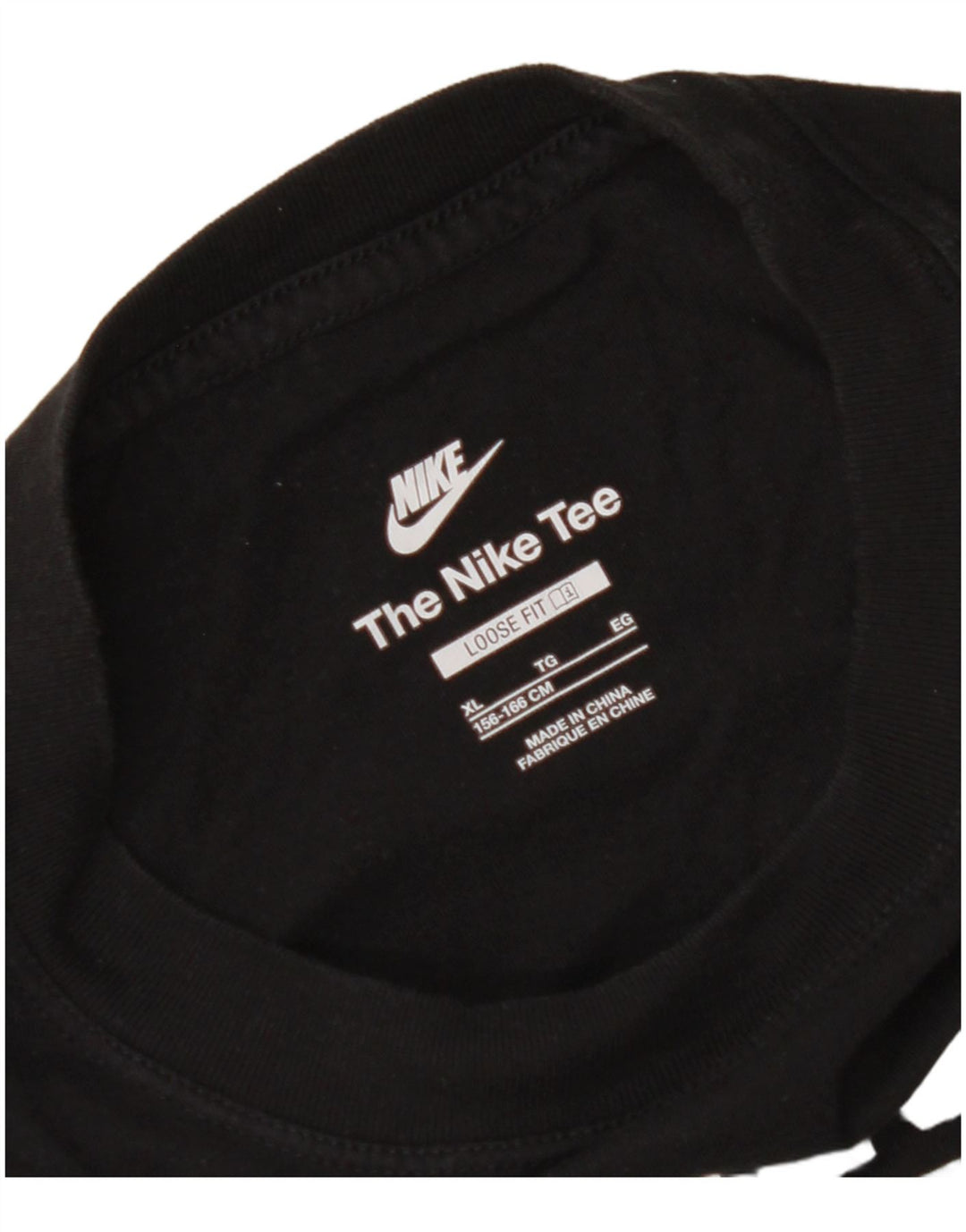 Camiseta NIKE Girls Loose Fit Crop Graphic Top 13-14 Anos XL Preto