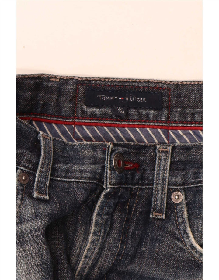 Jeans retos masculinos Tommy Hilfiger W33 L34 azul