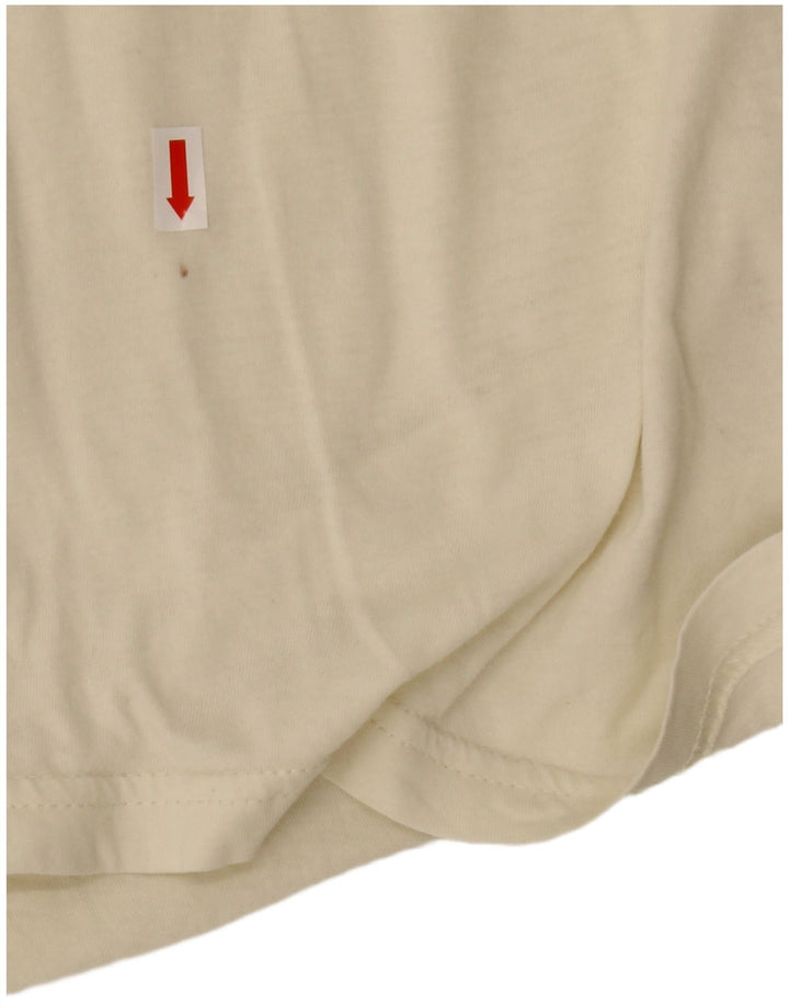 Camiseta feminina G-STAR UK 16 grande algodão branco