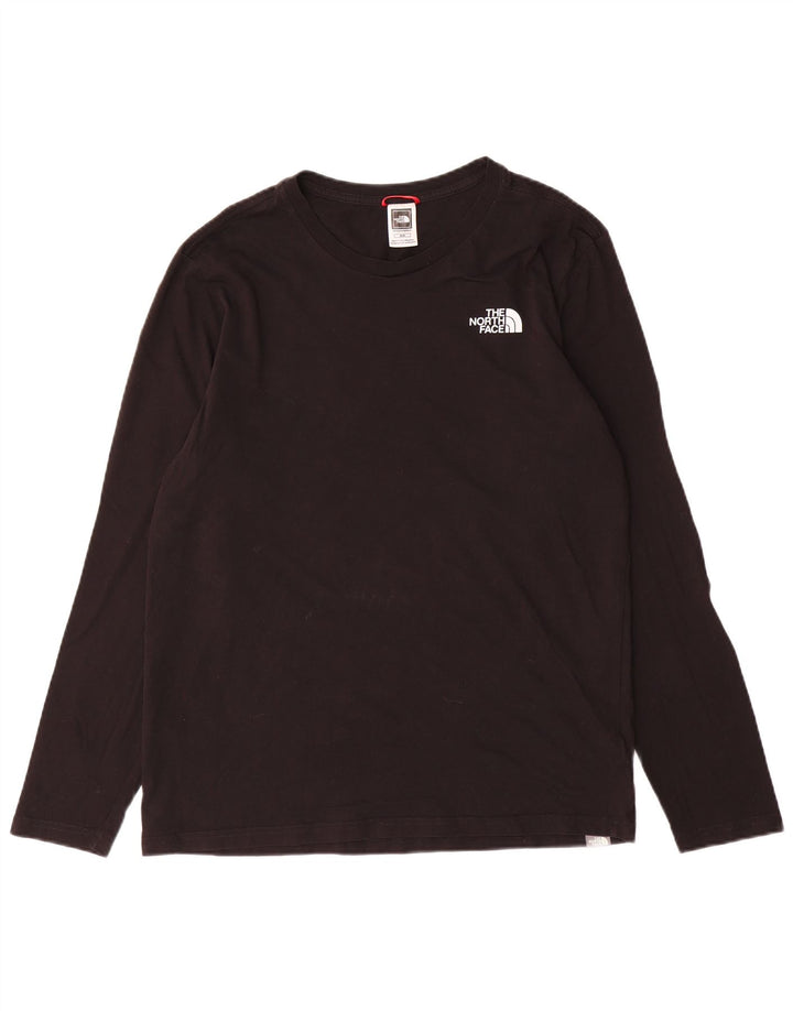 The North Face Mens Top Manga Longa Médio Algodão Preto