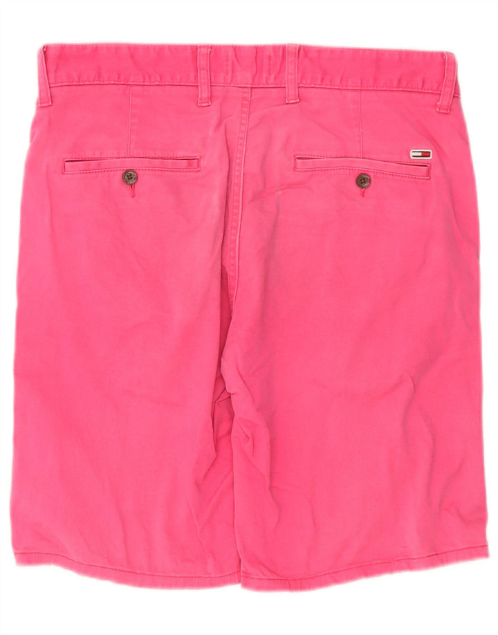 Tommy Hilfiger Mens Chino Shorts W32 Médio Algodão Rosa