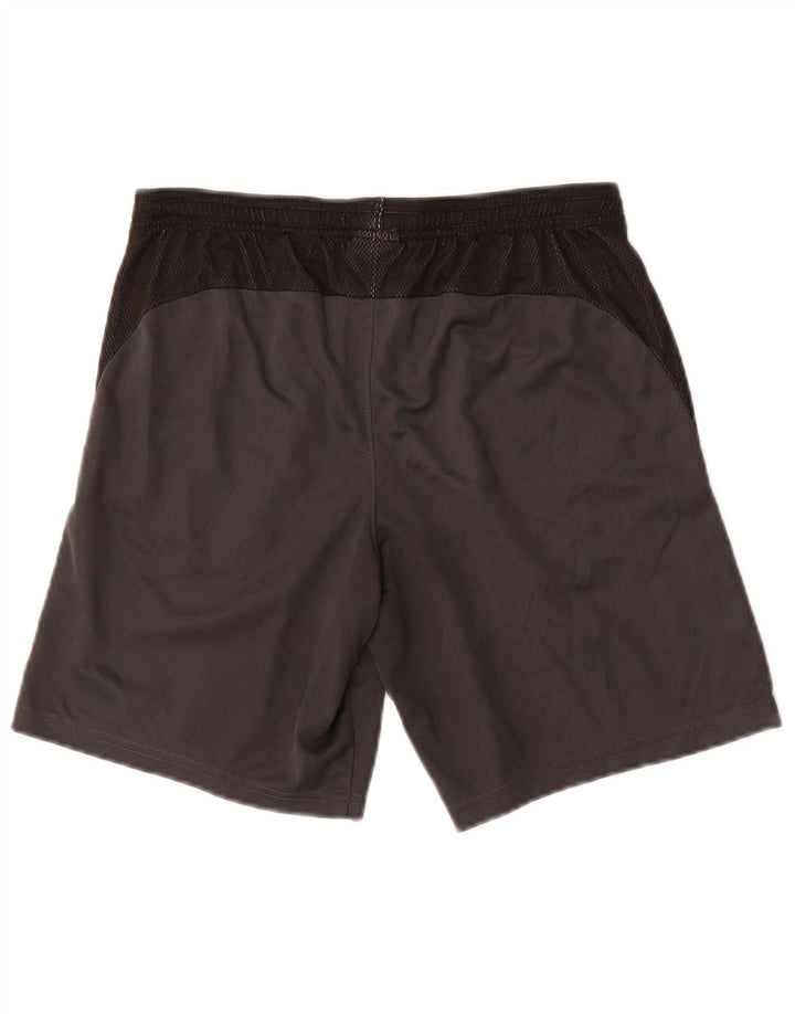 Shorts esportivos masculinos Nike Dri Fit pequeno cinza colorblock poliéster