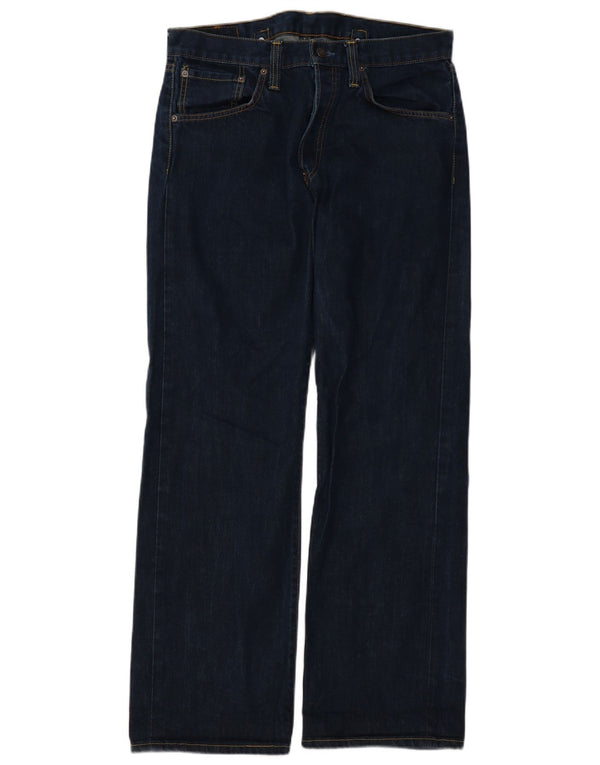 Levi's Masculino 542 Flared Jeans W32 L32 Azul Marinho Algodão