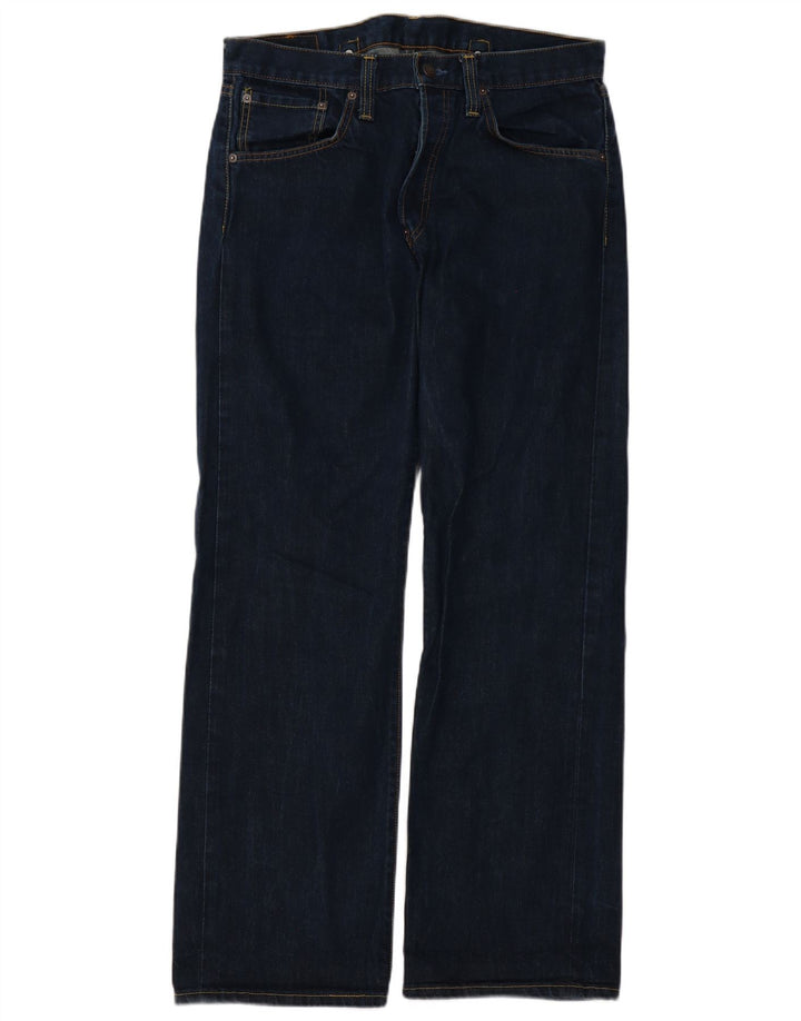 Levi's Masculino 542 Flared Jeans W32 L32 Azul Marinho Algodão