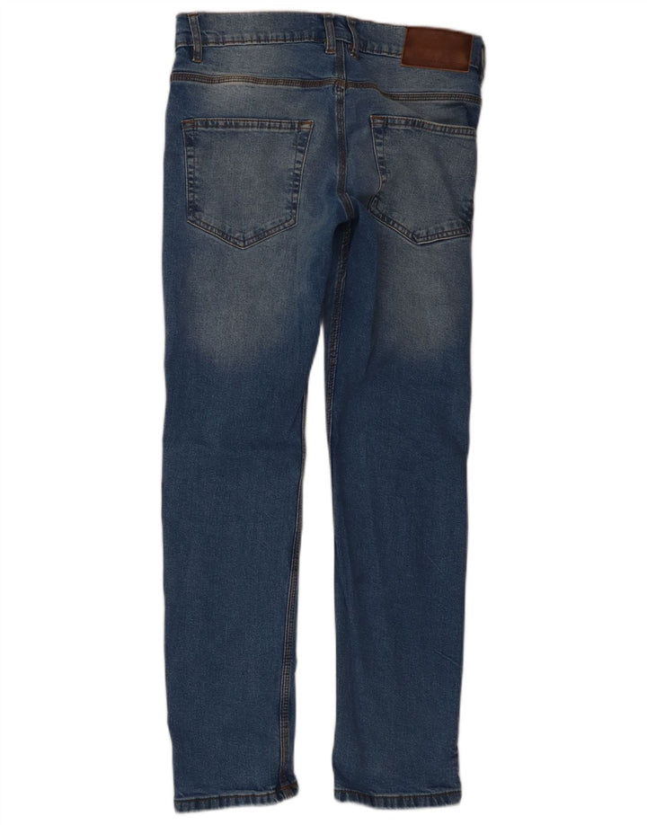 French Connection Masculino Slim Jeans W30 L30 Azul Algodão