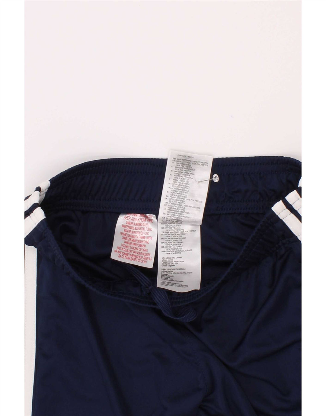 Shorts esportivos Adidas Boys Climalite 9-10 anos azul marinho poliéster