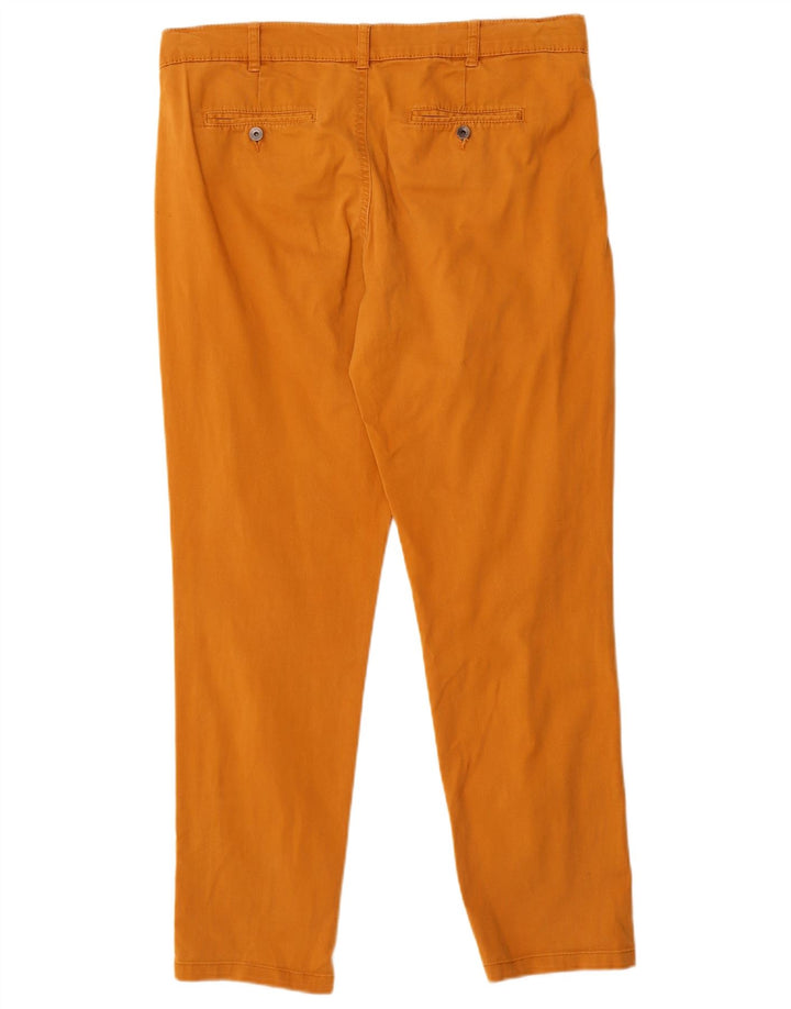 Calça chino feminina Benetton W34 L29 laranja