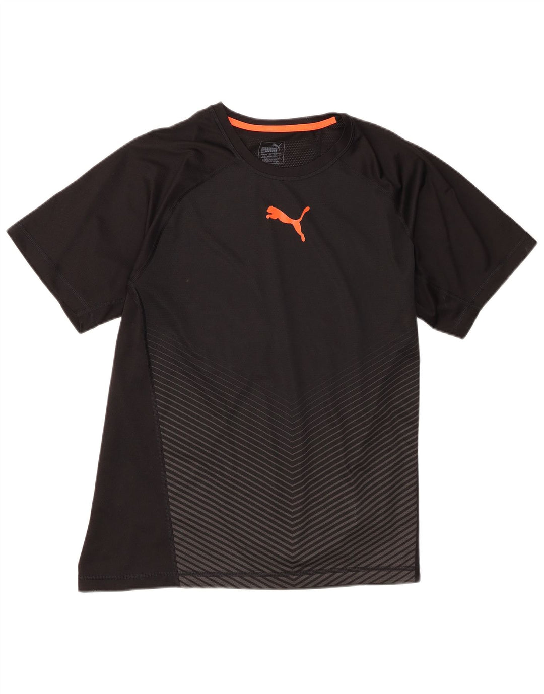 Camiseta masculina Puma grande poliéster colorblock preto grande