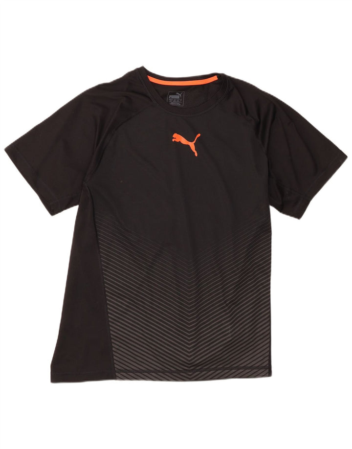 Camiseta masculina Puma grande poliéster colorblock preto grande