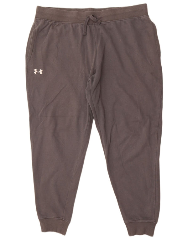Calça de treino masculina Under Armour Joggers 2XL algodão cinza