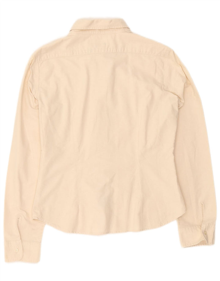 Camisa Benetton Mulher UK 12 Médio Branco