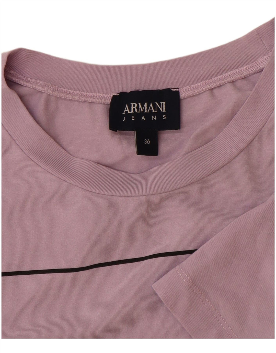 Camiseta feminina ARMANI JEANS com estampa gráfica EU 36 pequena roxa