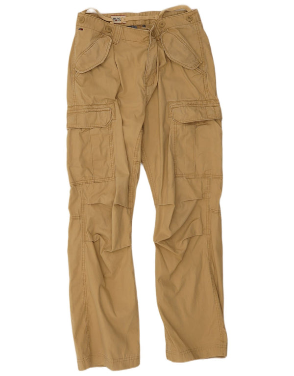 Calça cargo reta masculina Tommy Hilfiger W36 L32 algodão bege