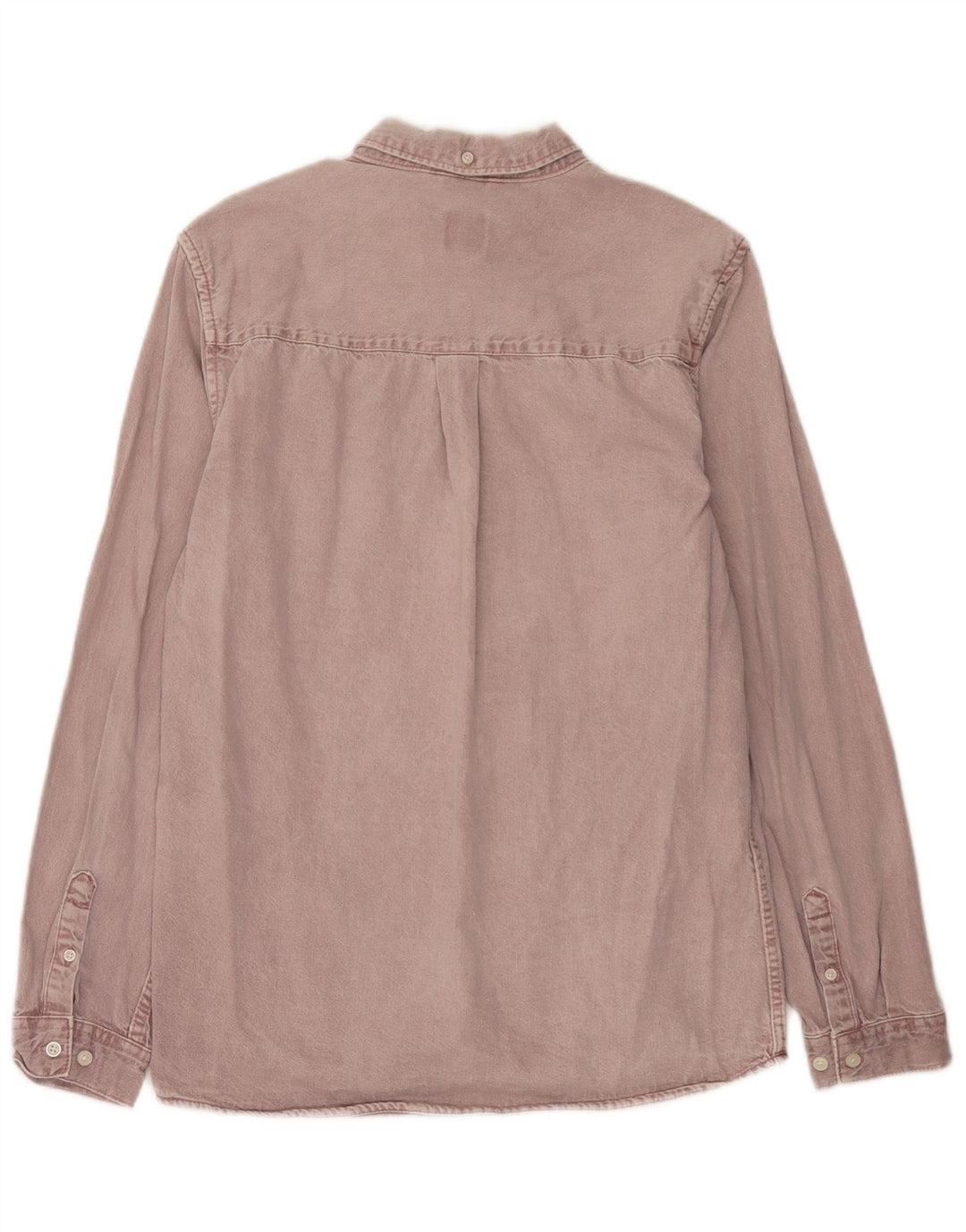 Camisa jeans masculina Zara médio algodão roxo