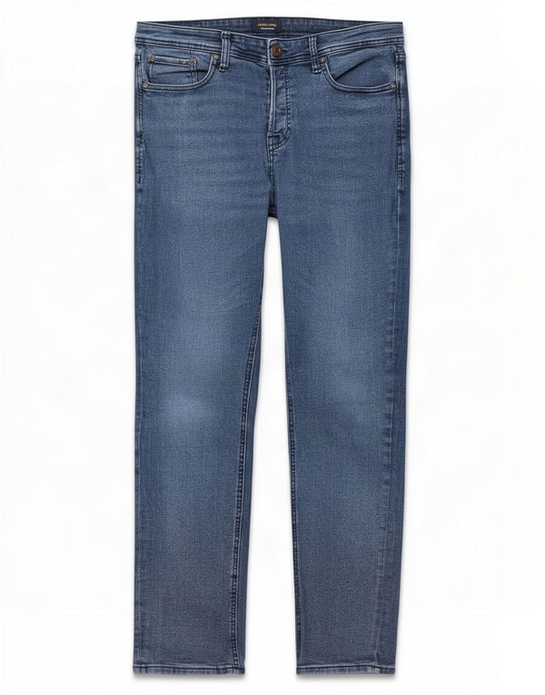 Jack & Jones Mens Slim Jeans W33 L32 Azul Algodão
