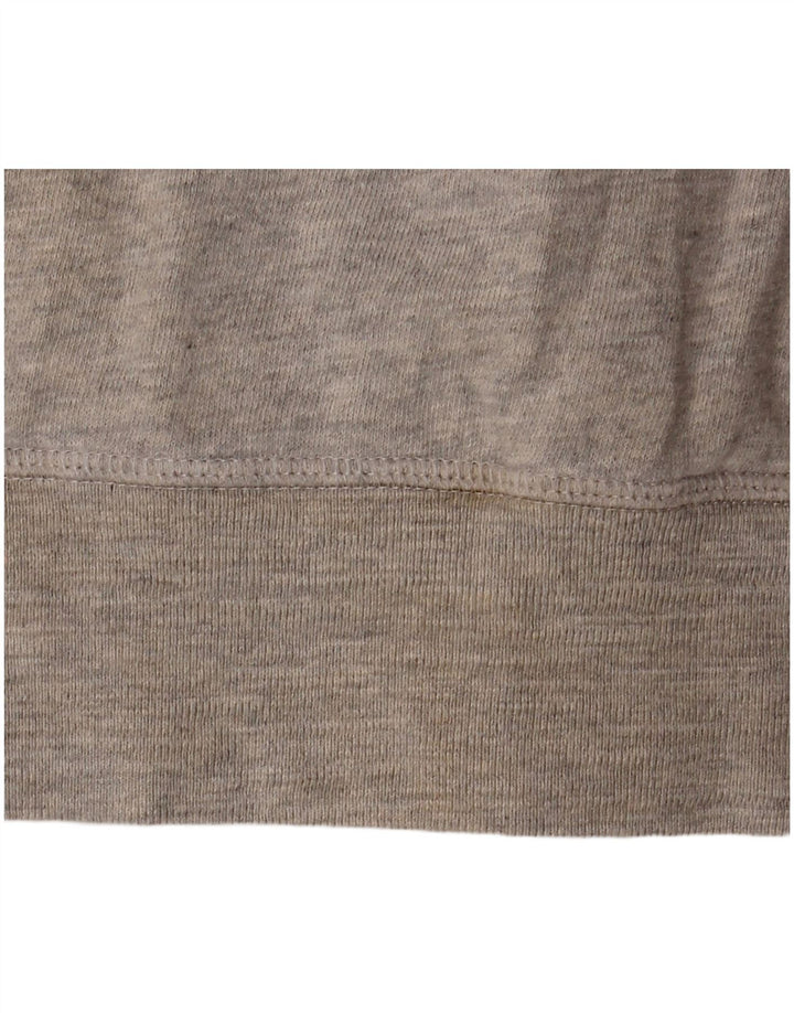 Suéter feminino Marks & Spencer com capuz e zíper grande Reino Unido 10 algodão cinza pequeno