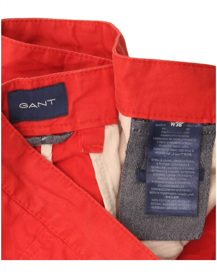 Gant Mens Chino Shorts W38 XL Algodão Vermelho