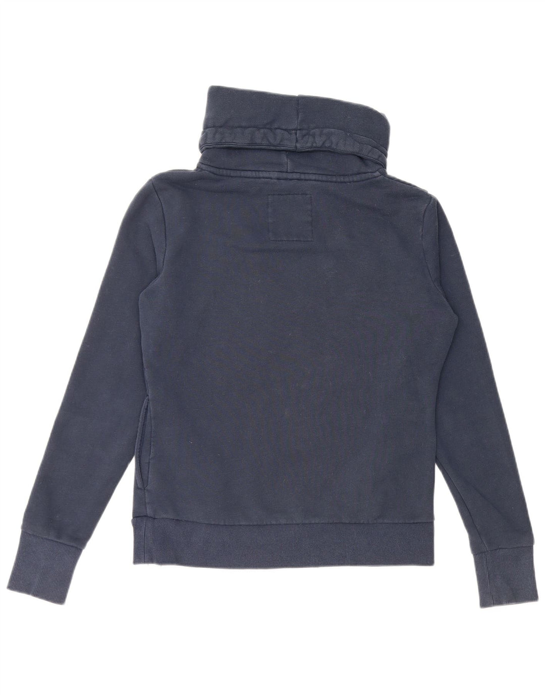 Suéter feminino superdimensionado gráfico SUPERDRY Reino Unido 10 pequeno azul marinho