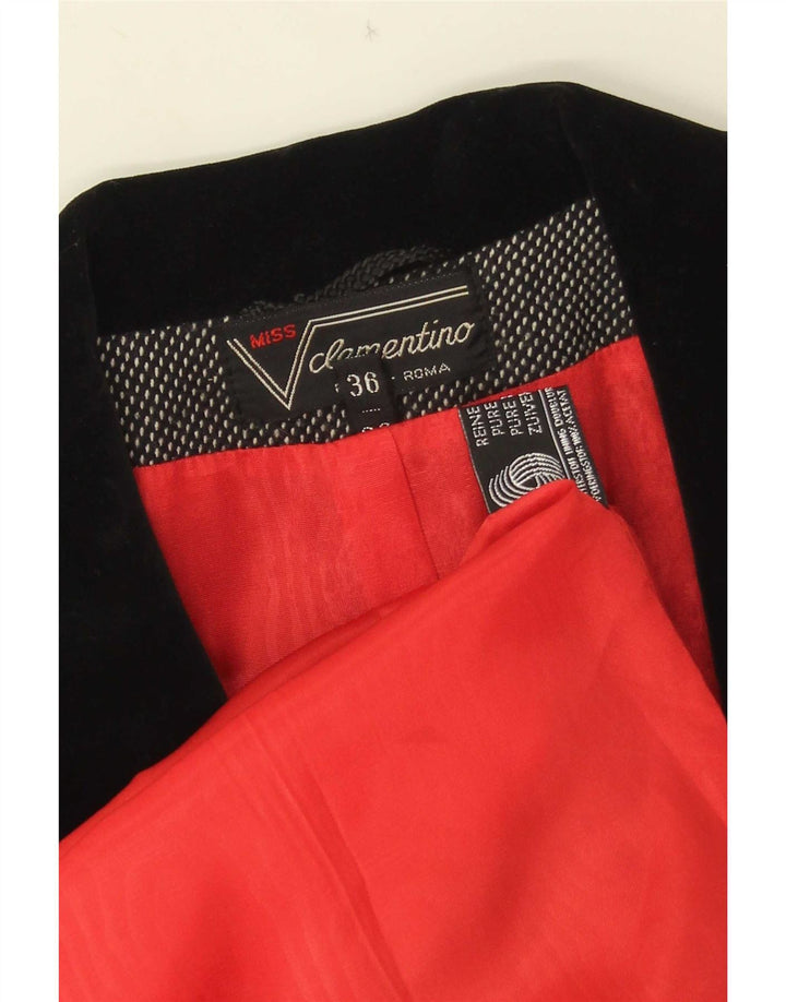 Jaqueta blazer feminina Clementino com peito duplo UE 36 pequena lã cinza