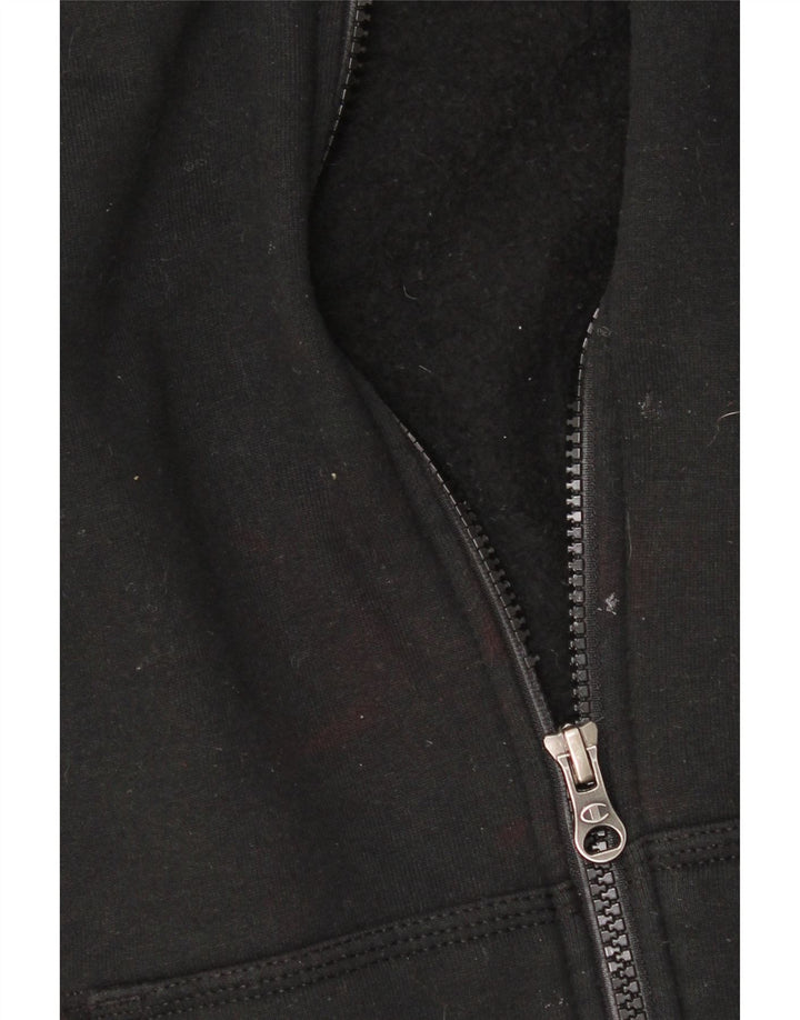 CHAMPION Mens Zip Hoodie Sweater Large Black Cotton Vintage Champion and Second-Hand Champion from Messina Hembry 