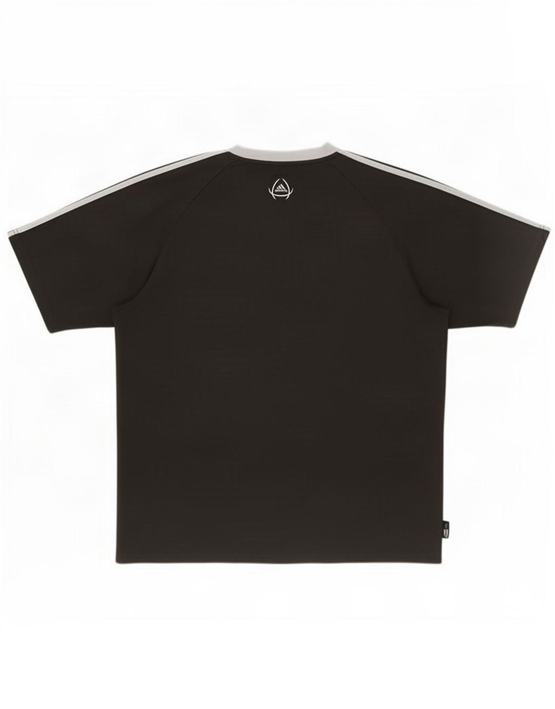 Adidas Mens Climalite Camiseta Top Grande Preto Colorblock Poliéster