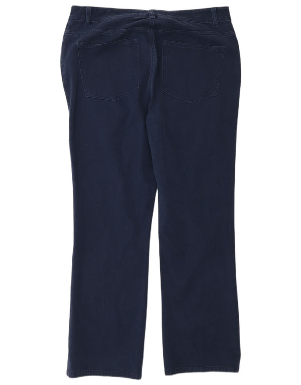 Chaps Womens Straight Jeans US 12 Large W32 L28 Navy Blue Cotton