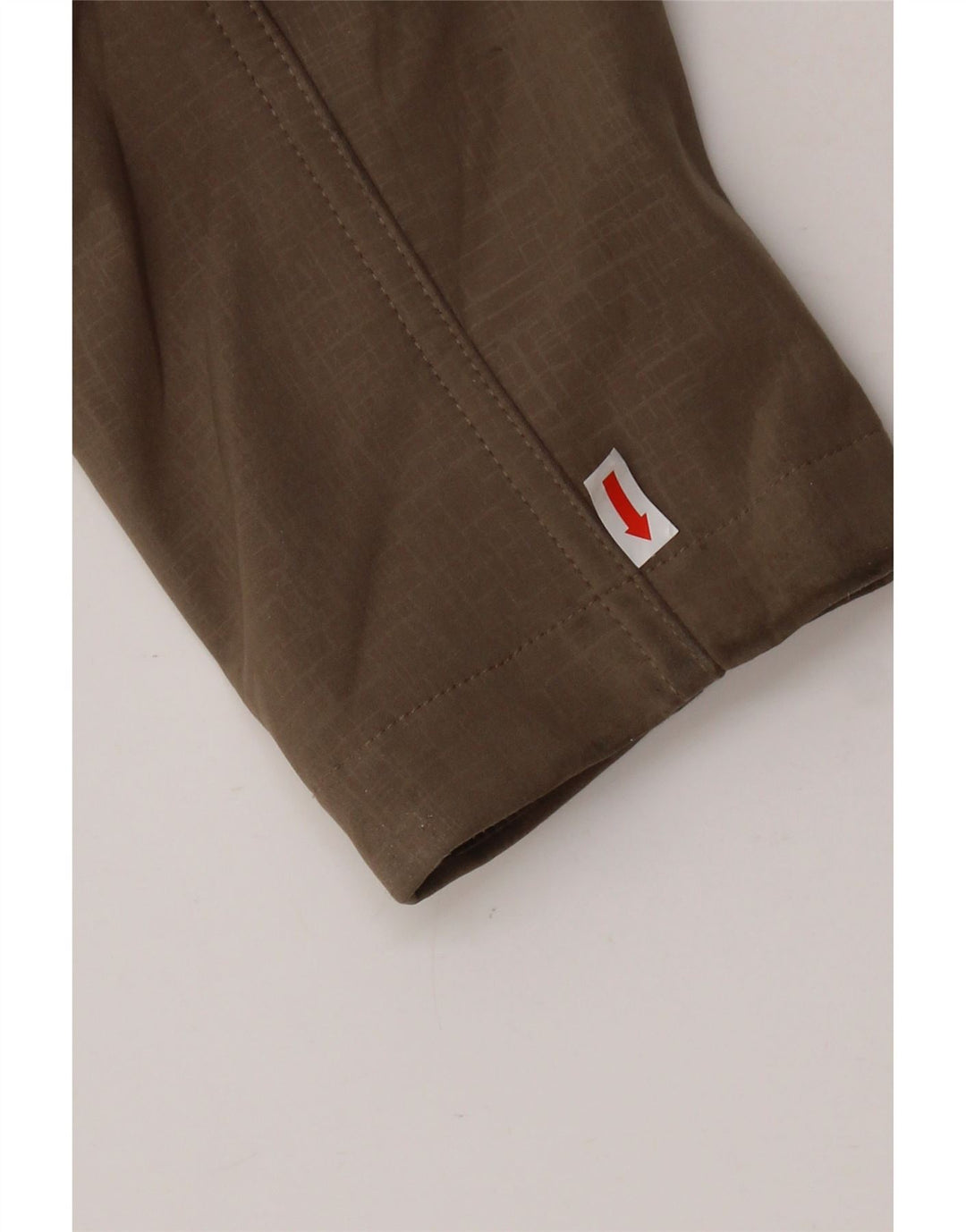 Casaco corta-vento feminino EDDIE BAUER com capuz Reino Unido 16 grande poliéster bege