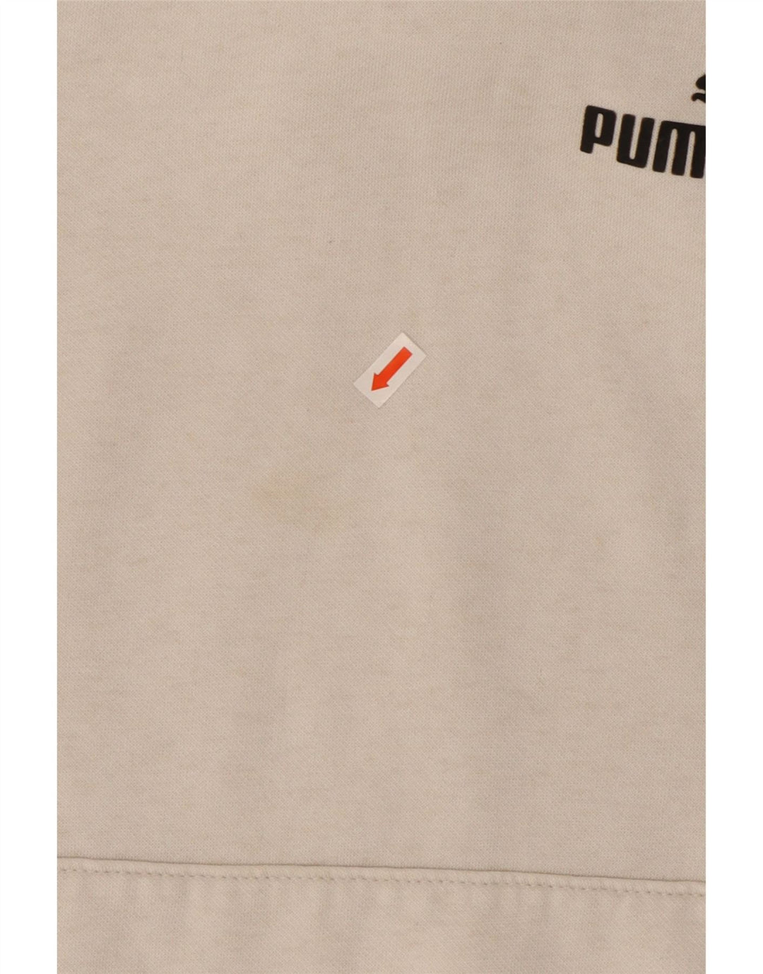 Puma feminino moletom com capuz UK 12 médio branco poliéster