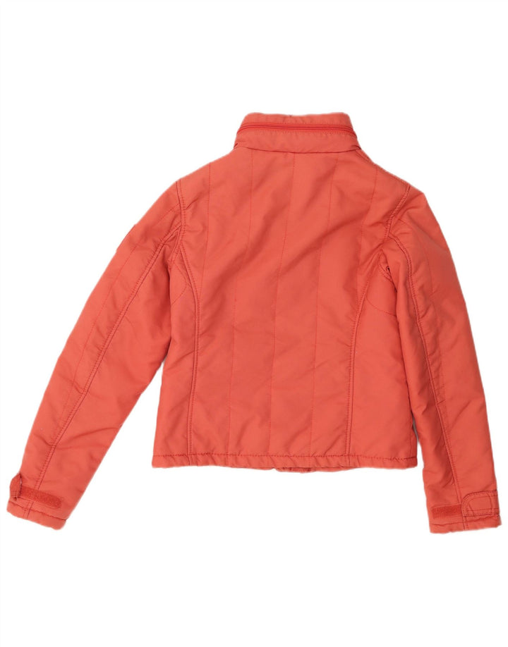 Jaqueta feminina acolchoada com capuz Refrigue Reino Unido 10 pequena laranja nylon