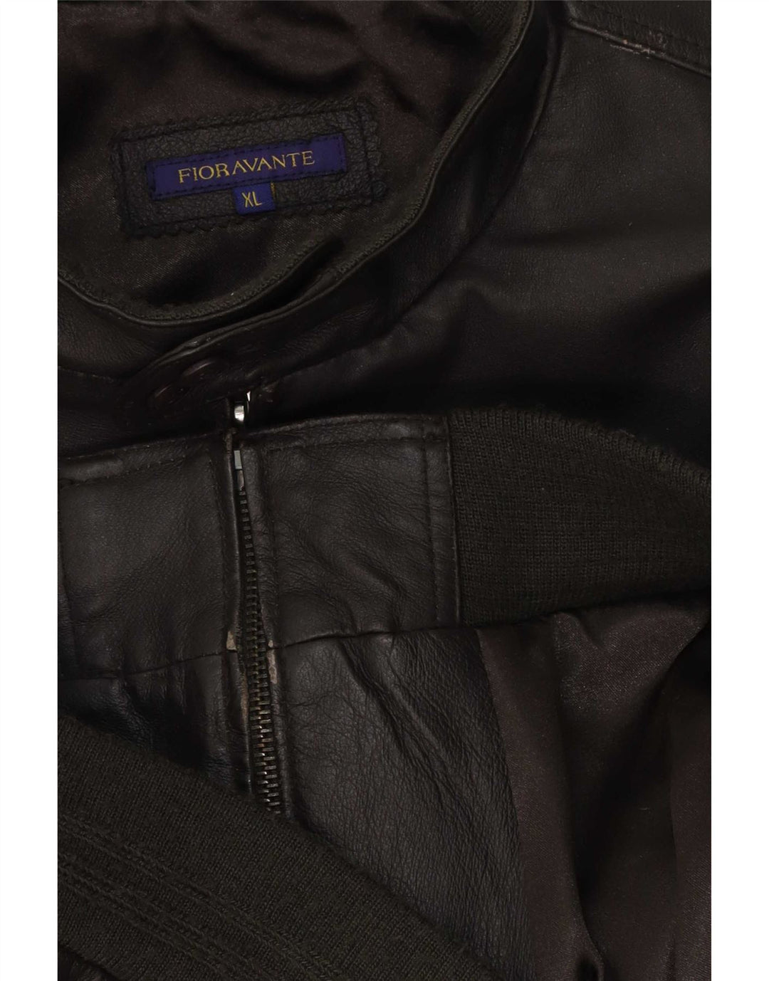Jaqueta de couro masculina vintage UK 42 XL marrom