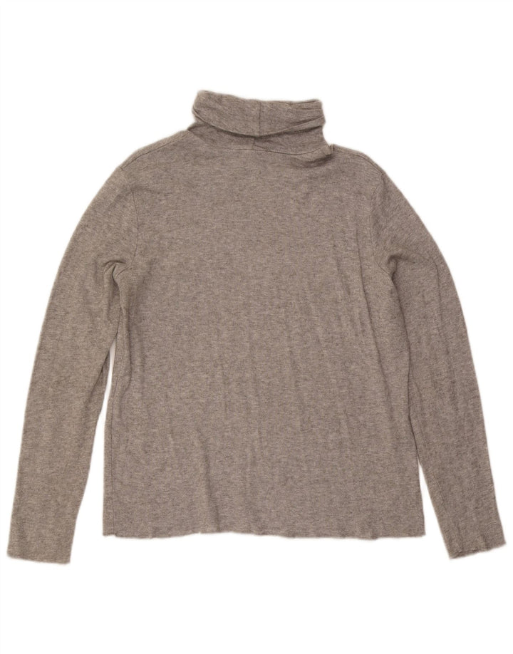 Top feminino Zara manga comprida UK 18 XL cinza