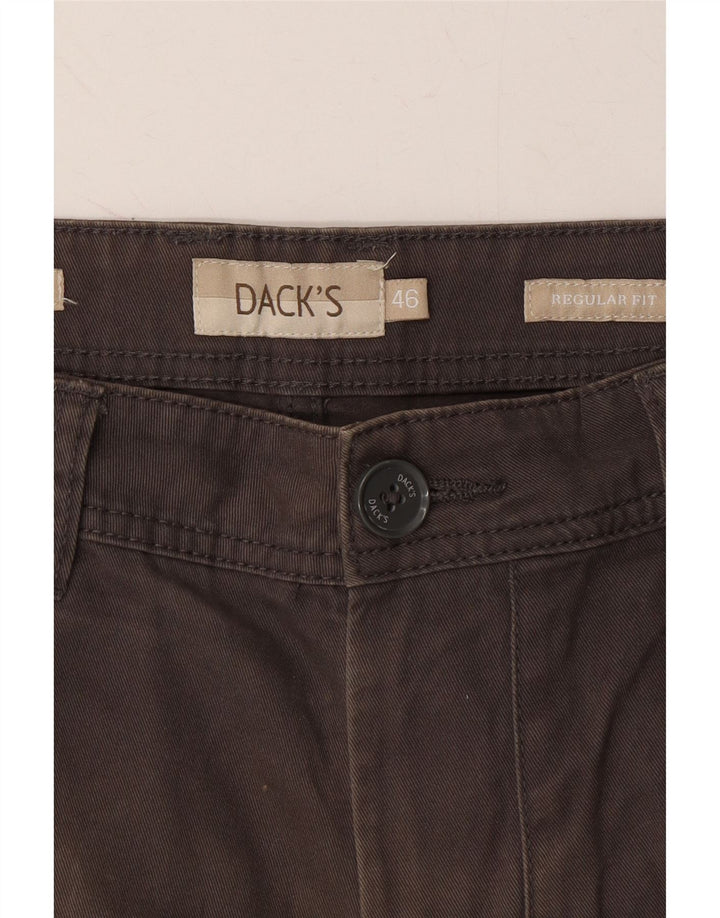 DACK'S Mens Regular Fit Cargo Shorts IT 46 Small W34  Brown Cotton Vintage Dack's and Second-Hand Dack's from Messina Hembry 