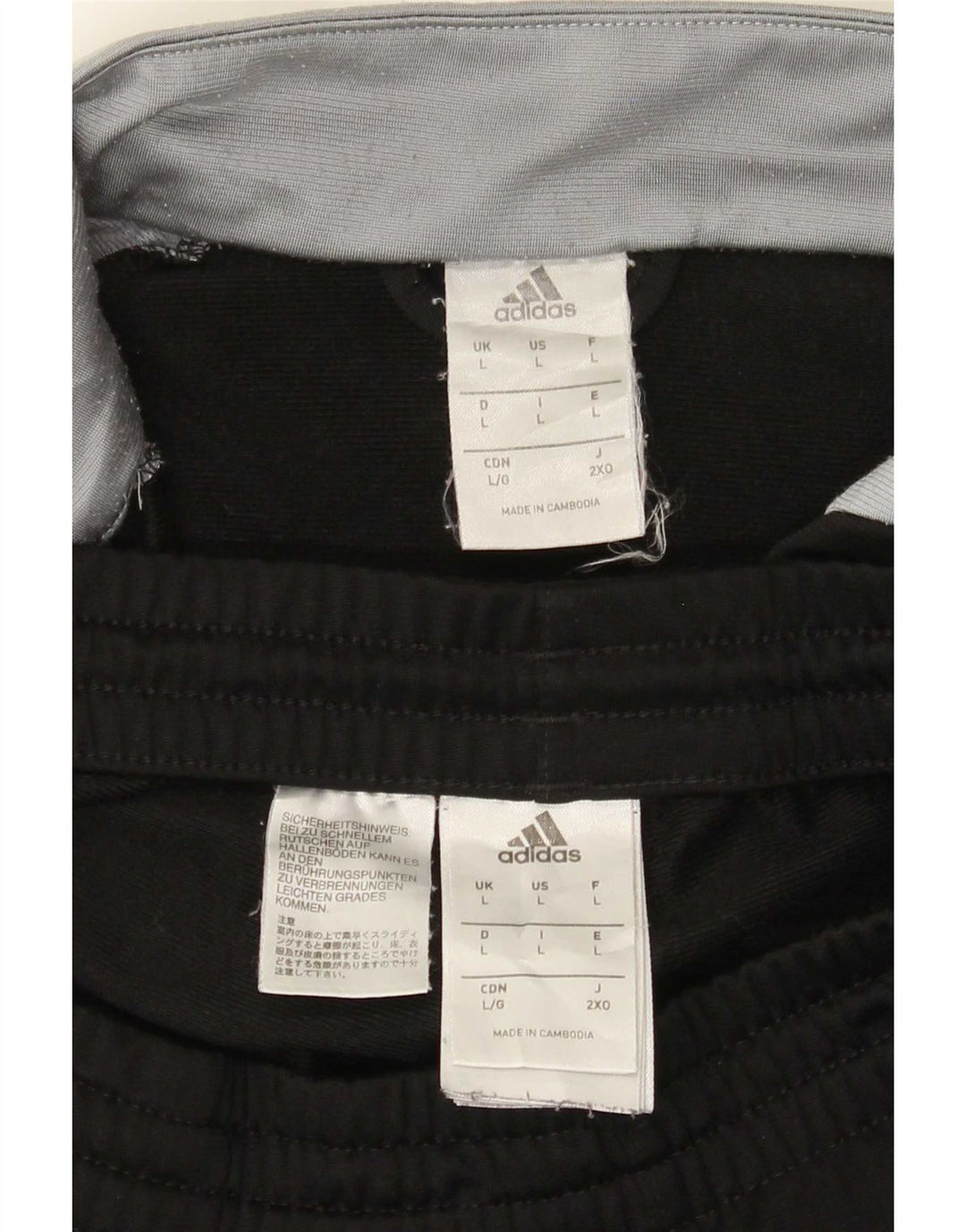 Adidas Mens Full Tracksuit Grande Preto Colourblock Poliéster