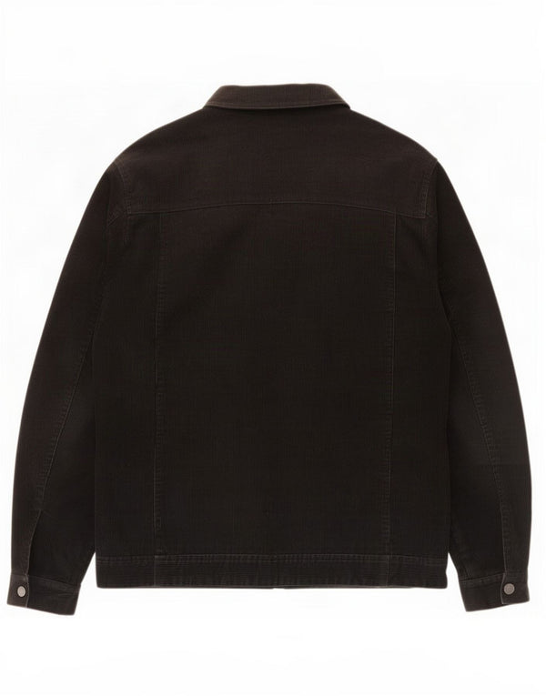 Jaqueta de veludo masculina vintage UK 40 grande algodão preto